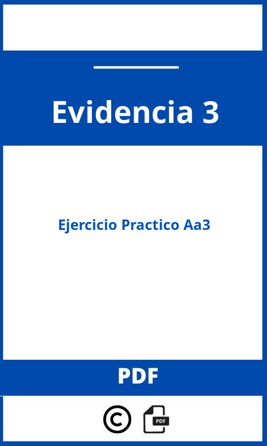 Evidencia 3: Ejercicio Practico Aa3