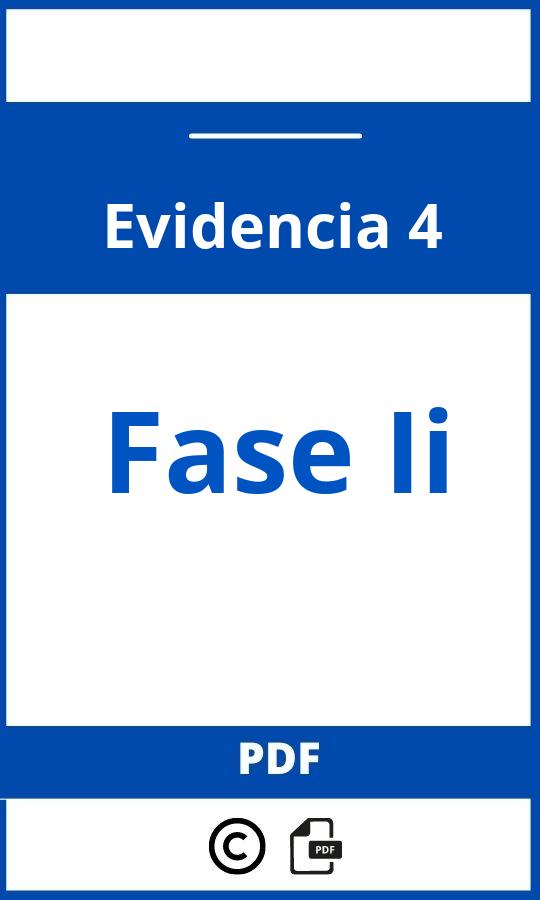 Evidencia 4: Fase Ii