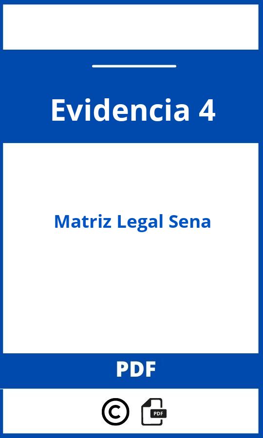 Evidencia 4 Matriz Legal Sena